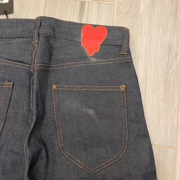 $380 NWT EMOTIONALLY UNAVAILABLE SALVEDGE JAPANESE JEANS SMALL 30 - Picture 2 of 7